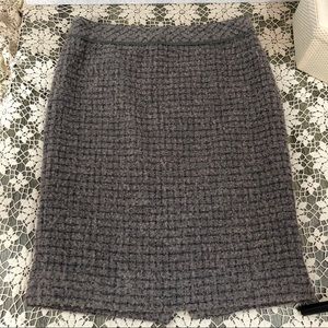 J Crew gray wool pencil skirt